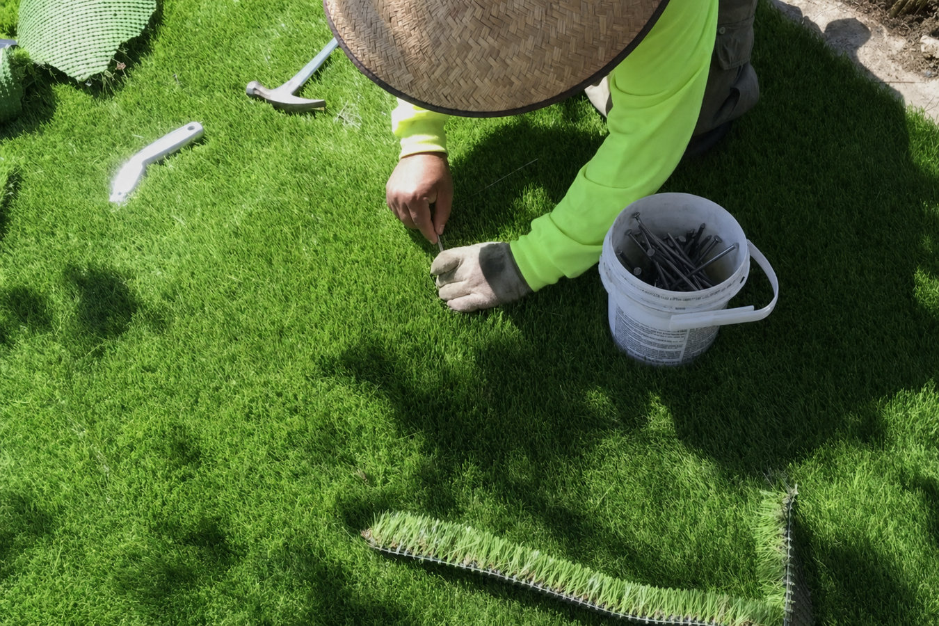 Artificial turf installation